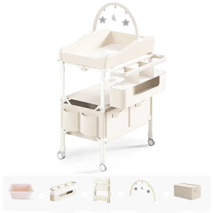 baignoire bebe pliable table a langer blanc