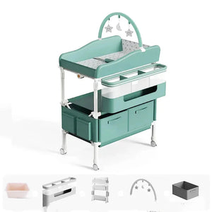 baignoire bebe pliable table a langer vert