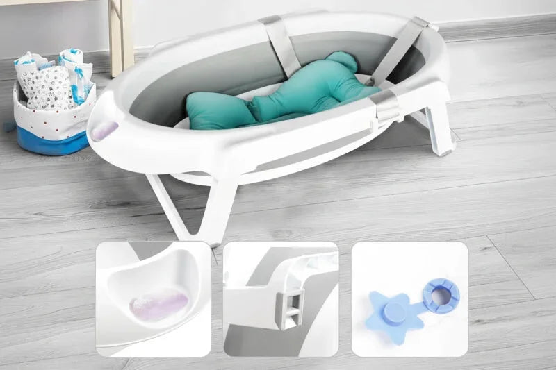 Baignoire Bébé Pliable Sur Pied